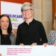 Claire Bailey Green Party MLA, Kellie Turtle Women's Sector Lobbyist and Aoife Hamilton Employers for Childcare at the launch of the ChildCare for All Charter