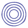 4 concentric circles forming a ripple.
