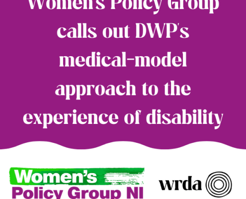 Women's Policy Group calls out DWP's medical-model approach to the experience of disability