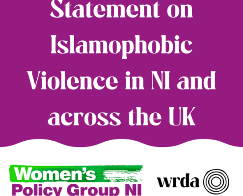 Statement on Islamophobic Violence in NI and across the UK.