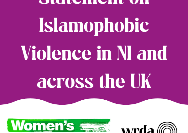 Statement on Islamophobic Violence in NI and across the UK.